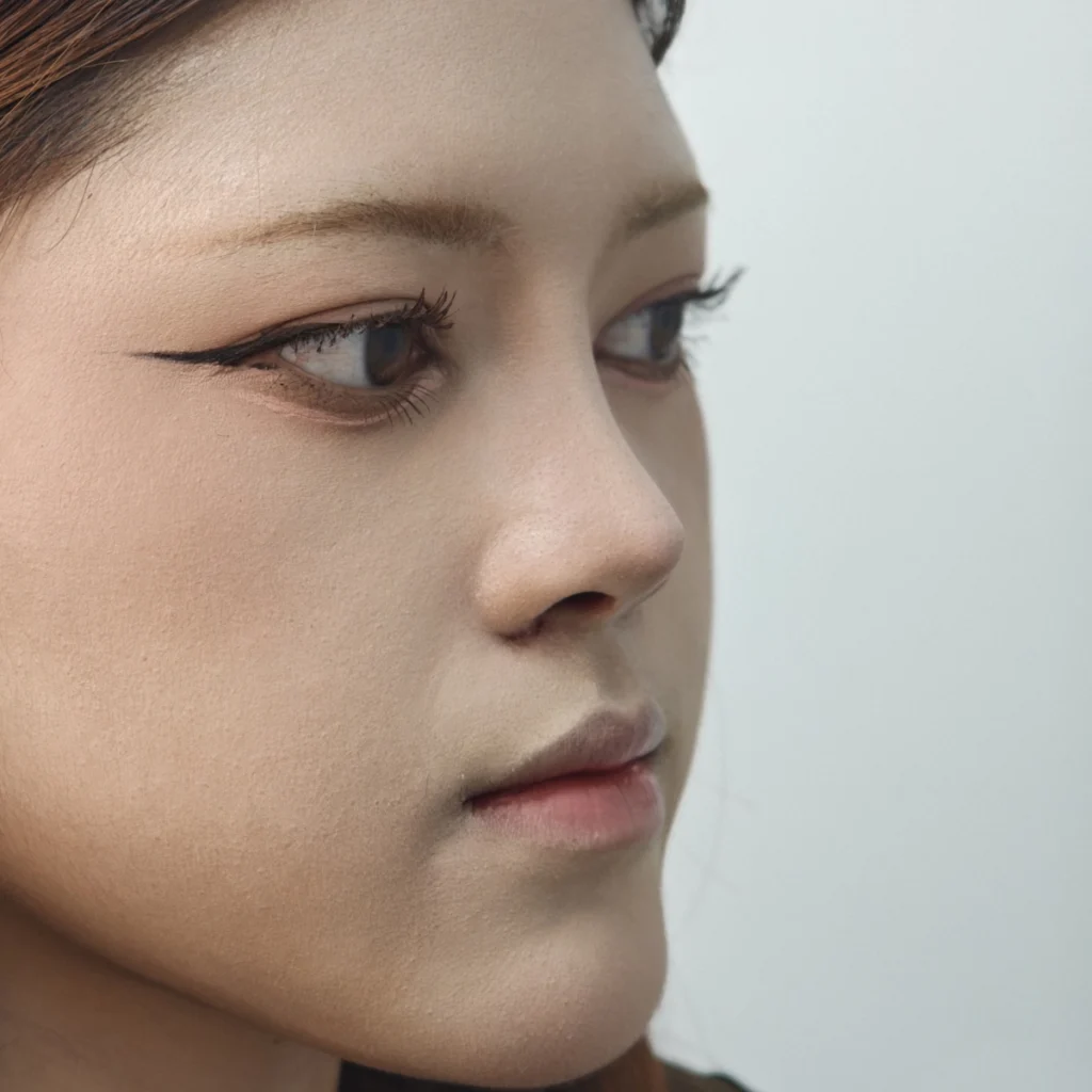 45-degree view after rhinoplasty