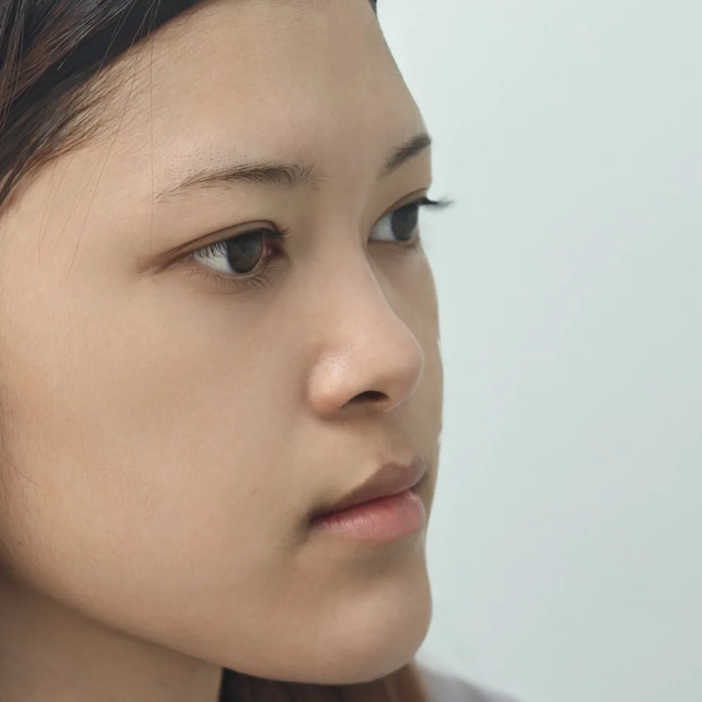 45-degree view before rhinoplasty